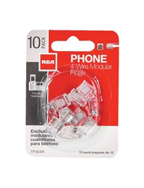 10PK MOD PHONE JACKS CLR
