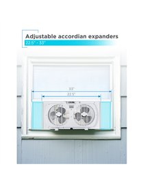 9IN DUAL WINDOW FAN