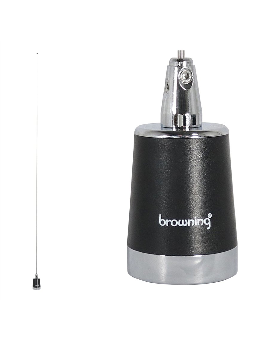 BrowningÂ® 132 MHz to 174 MHz No Ground Plane VHF 2.4-dBd Gain 51-1/4-In. Tall Tunable NMO Antenna, 5-MHz Bandwidth