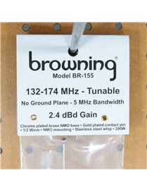 BrowningÂ® 132 MHz to 174 MHz No Ground Plane VHF 2.4-dBd Gain 51-1/4-In. Tall Tunable NMO Antenna, 5-MHz Bandwidth