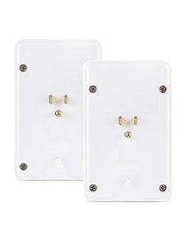 CyberPowerÂ® 4-Outlet Direct Plug-in Wall Tap with USB Ports, White, MP18HO007, 2 Pack