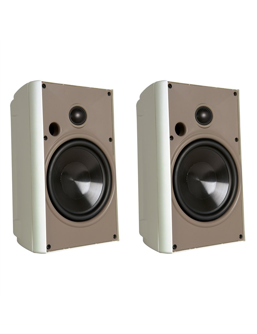 Proficient AudioÂ® AW525 125-Watt 5-1/4-In. Indoor/Outdoor Speaker Set (White)
